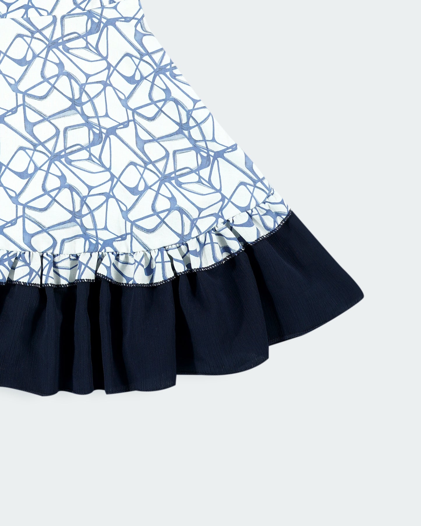 Best kidswear brand in india. Printed fit and flare casual frock (sleeveless) Fabric : Gentle man