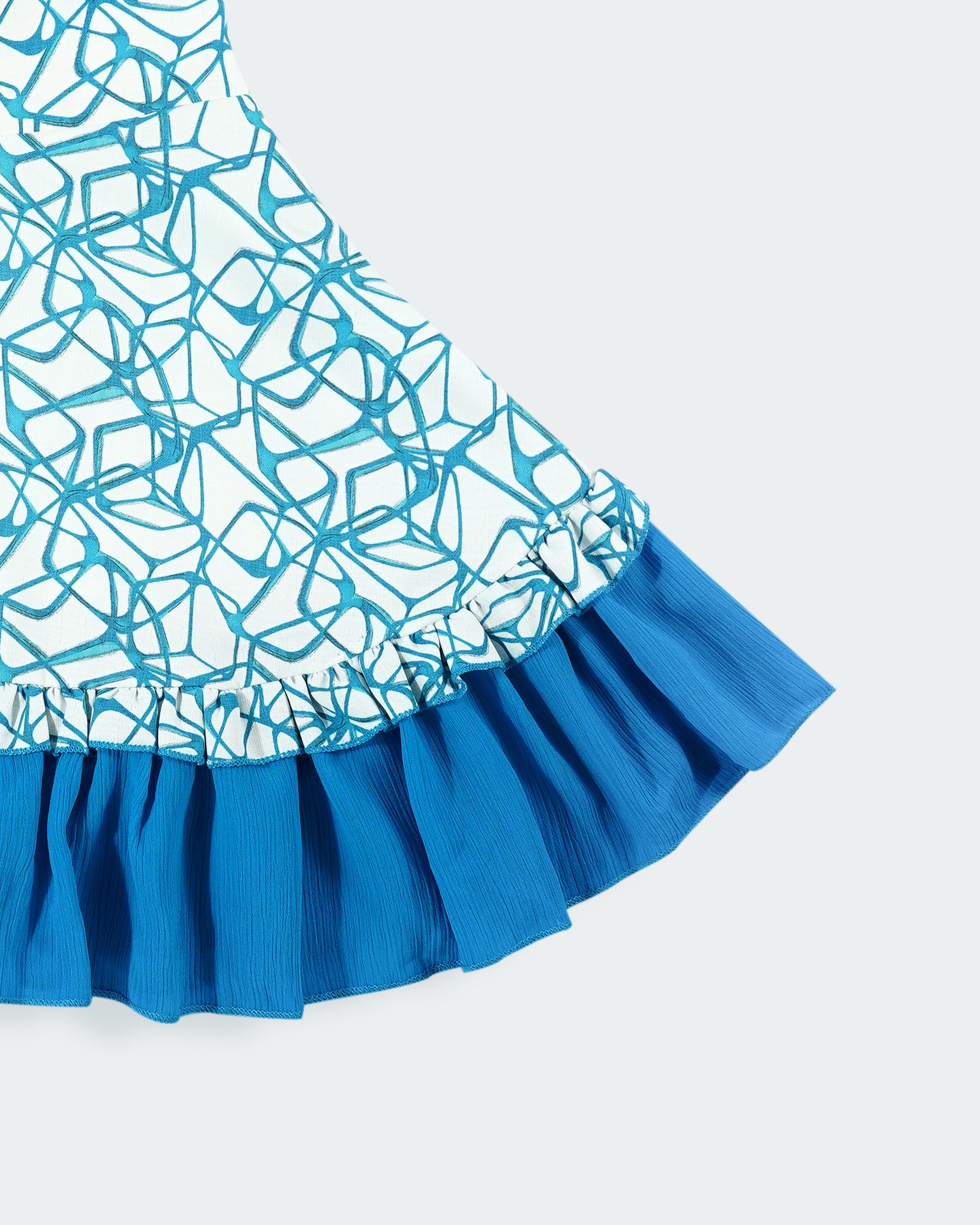 Best kidswear brand in india. Printed fit and flare casual frock (sleeveless)