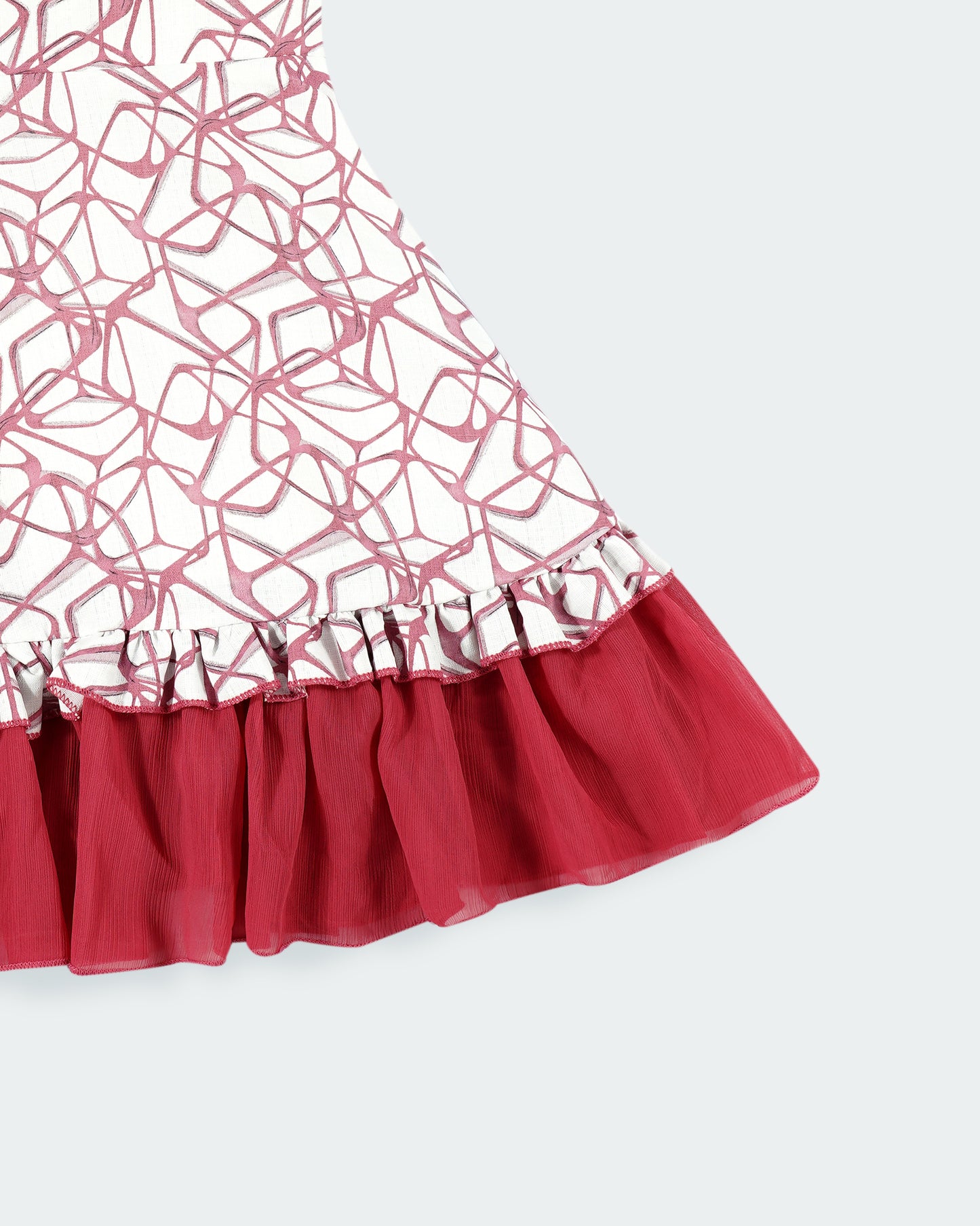 Best kidswear brand in india. Printed fit and flare casual frock (sleeveless)
