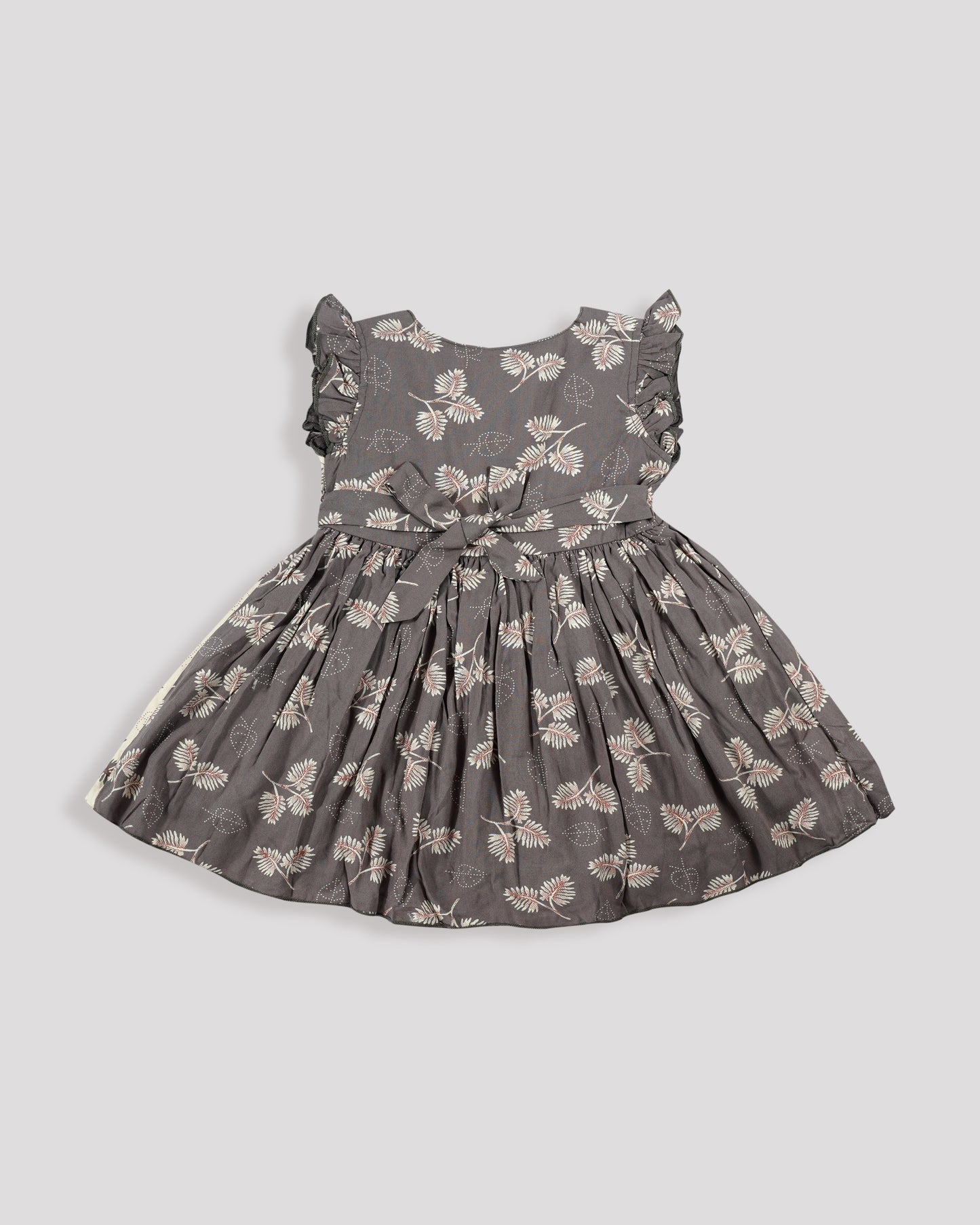 Best kidswear brand in india. Girls casual dress Printed casual dress with front button closure