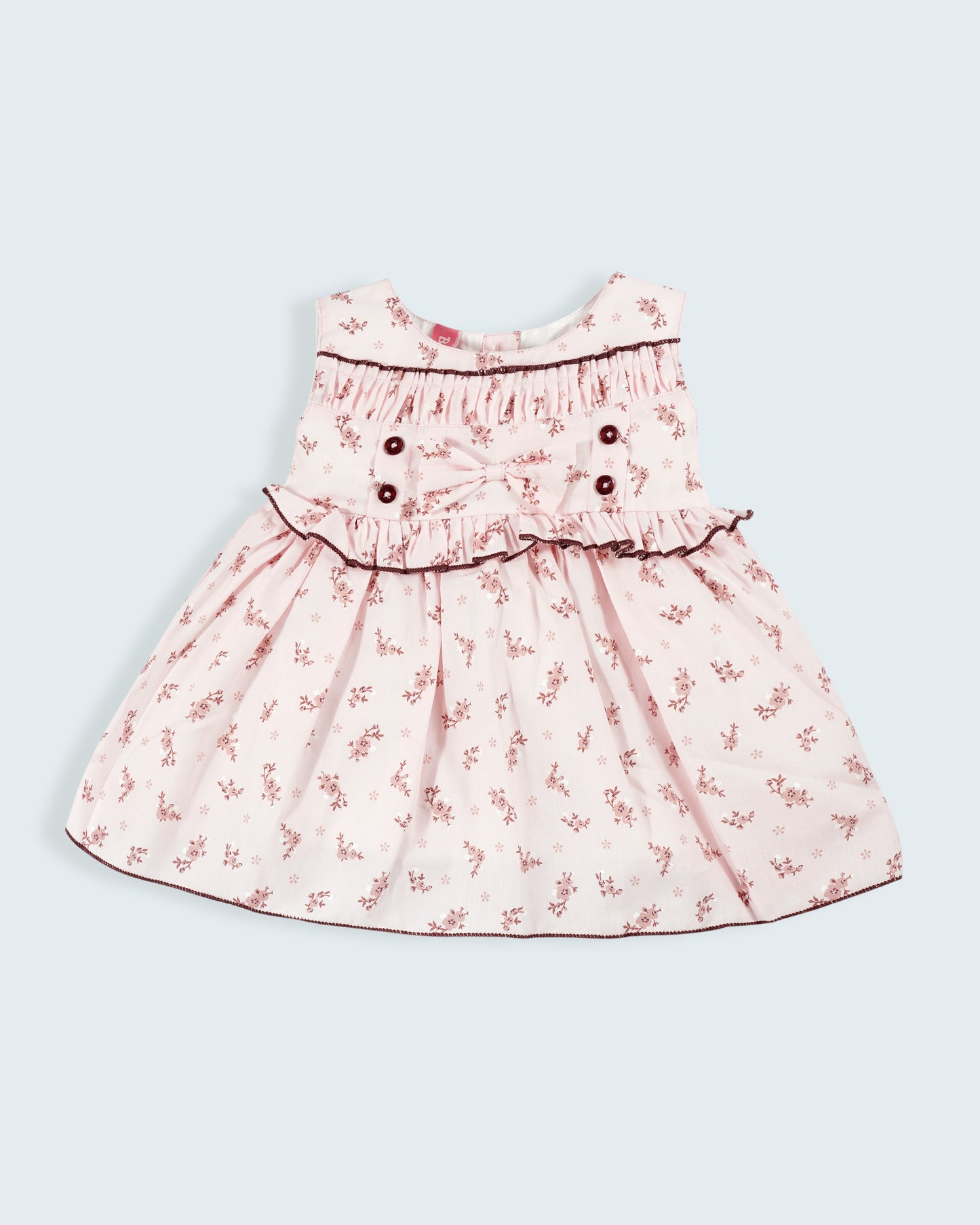Best kidswear brand in india. Printed fit and flare casual frock (sleeveless)