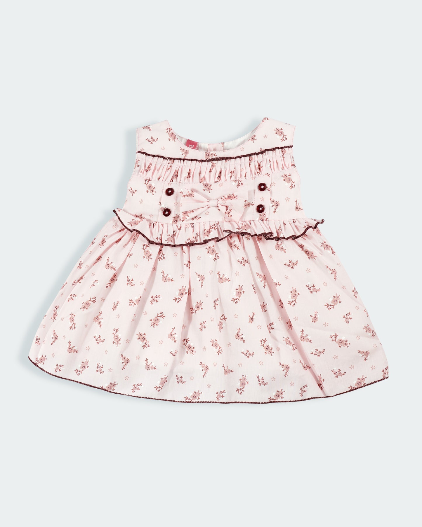 Best kidswear brand in india. Printed fit and flare casual frock (sleeveless)