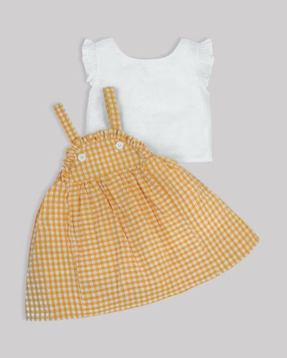 Girls pinafore dress