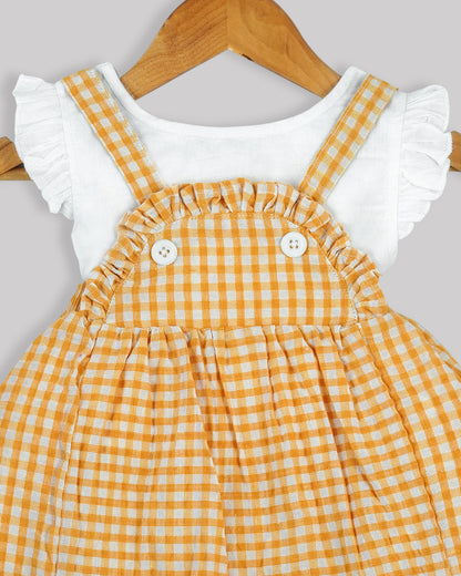 Girls pinafore dress