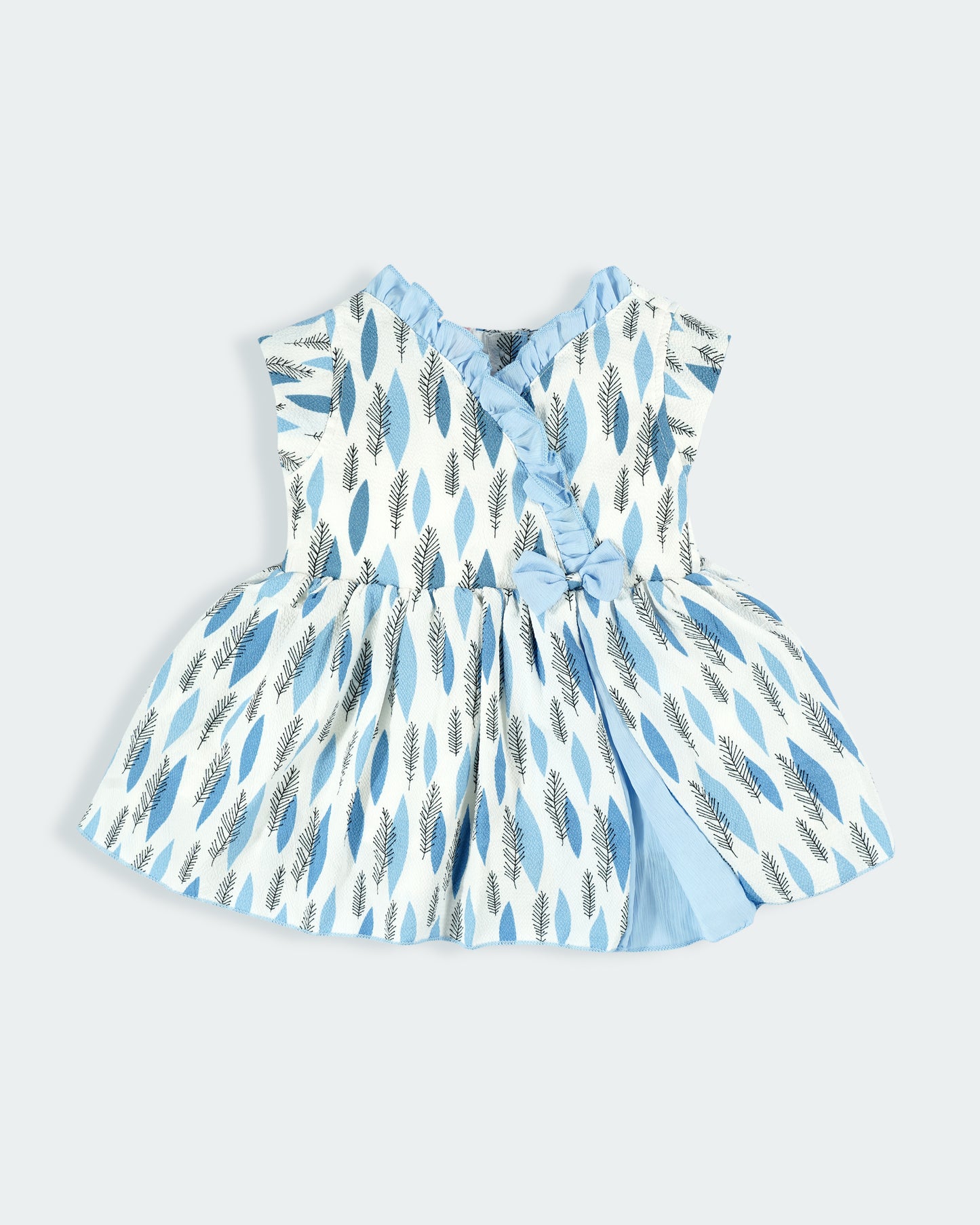 Best kidswear brand in india. Printed fit and flare casual frock (Cap sleeve) 